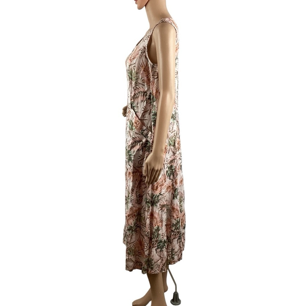 J. Jill Love Linen Printed Tank Dress Petite Small Multicolor - Picture 4 of 7